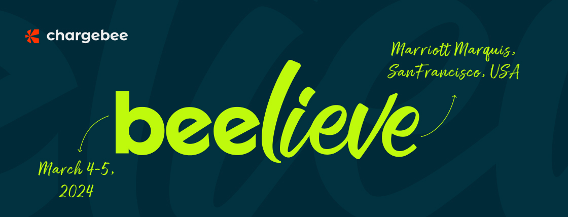 Chargebee beelieve - Chargebee event banner