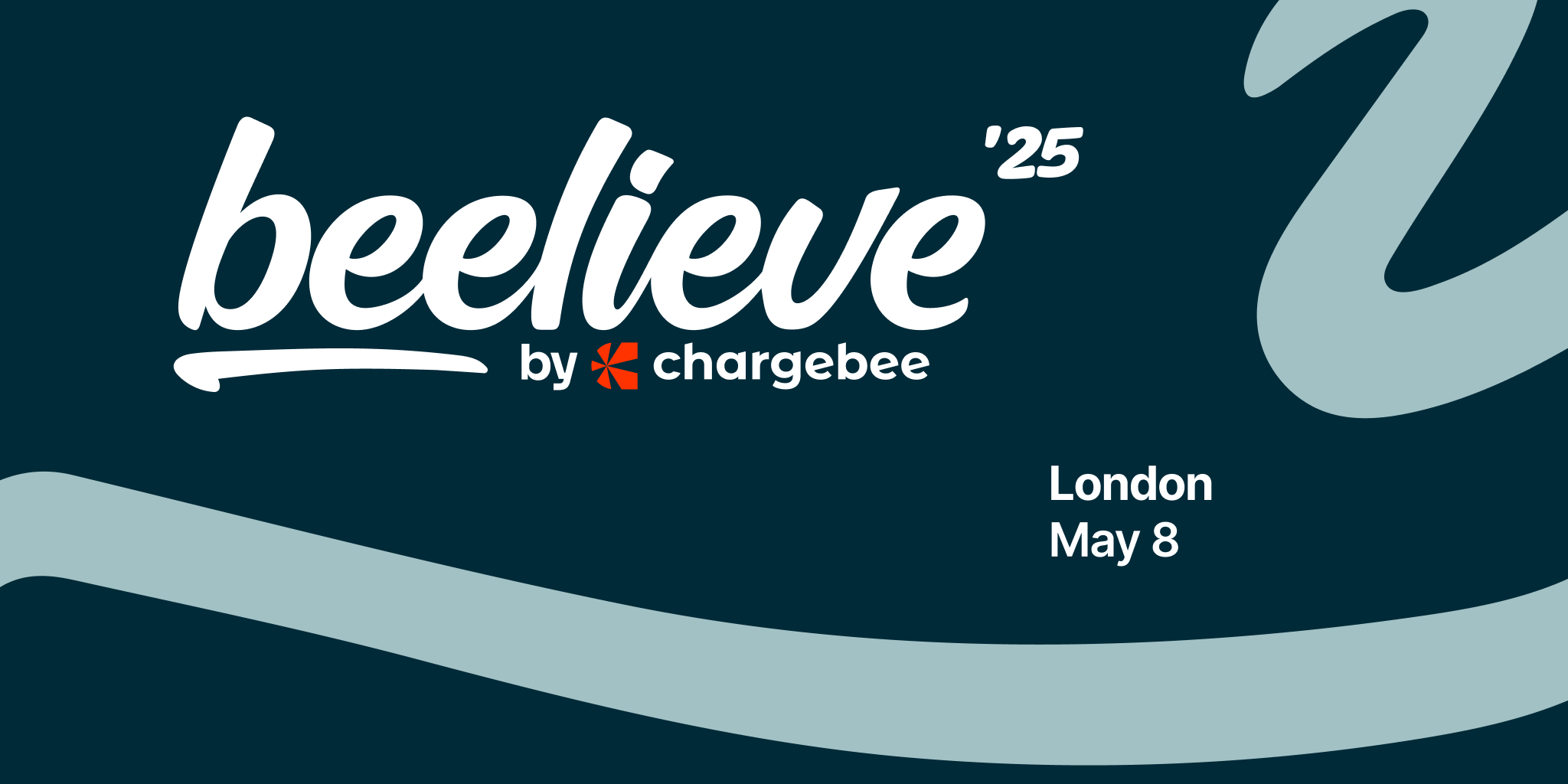 Chargebee Beelieve '25 - London - Chargebee event banner